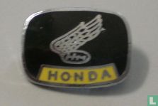 Honda (zwart embleem/gele balk) - Afbeelding 1