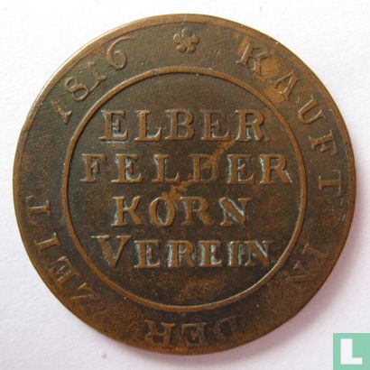 Germany  1 brod  Elber felder korn verein 1817 - Afbeelding 2