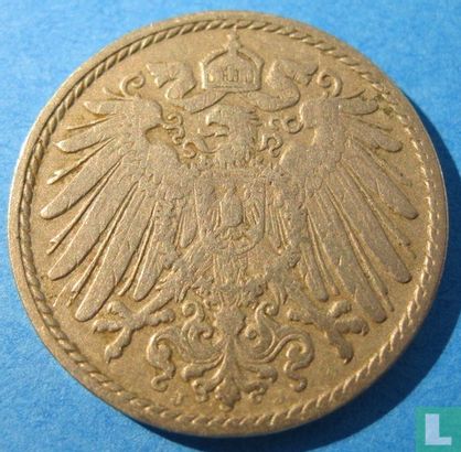 Empire allemand 5 pfennig 1904 (J) - Image 2