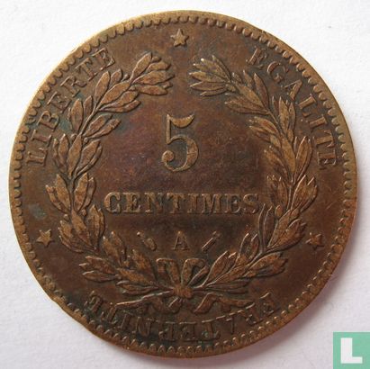 France 5 centimes 1890 - Image 2