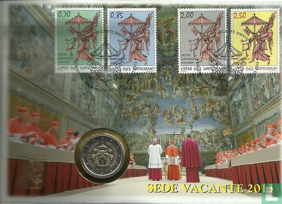 Vatican 2 euro 2013 (Numisbrief) "Sede Vacante" - Image 1