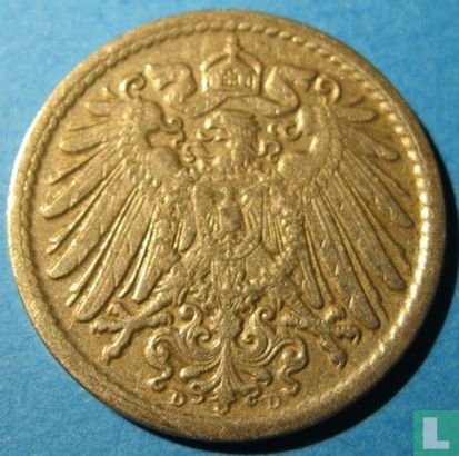 Duitse Rijk 5 pfennig 1905 (D) - Afbeelding 2