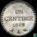 France 1 centime 1848 (PIEDFORT) - Image 1