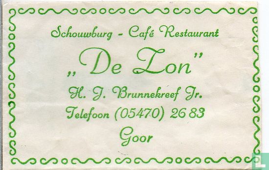 Schouwburg Café Restaurant "De Zon" - Afbeelding 1