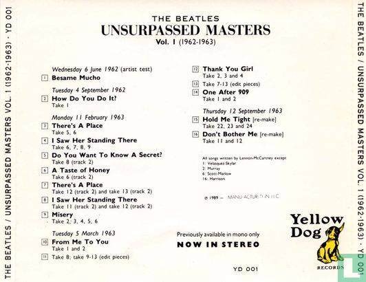 Unsurpassed Masters 1 (1962-1963) - Afbeelding 2