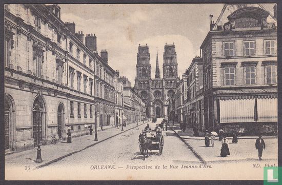 Orleans, Perspective de la Rue Jeanne-d'Arc