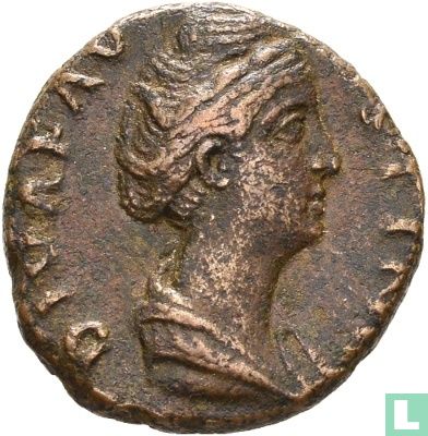 Diva Faustina Senior, vrouw van Antoninus Pius 138-161, AE As of Dupondius Rome - Afbeelding 2