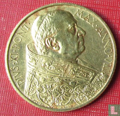Vaticaan 100 lire 1929 - Afbeelding 2