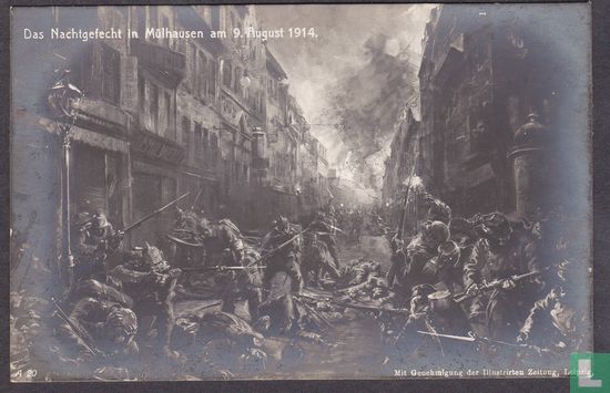 Das Nachtgefecht in Mülhausen am 9. August 1914
