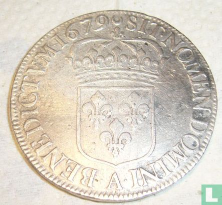 France ½ écu 1679 (A) - Image 1