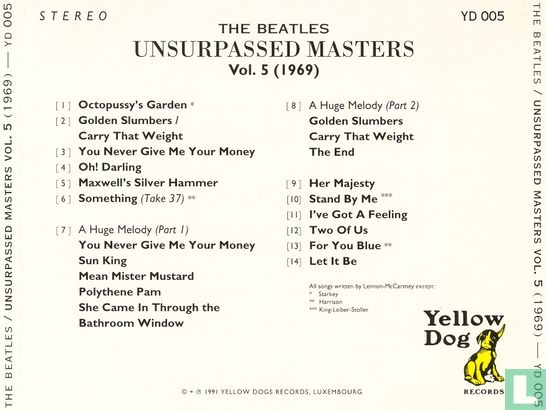 Unsurpassed Masters 5 (1969) - Afbeelding 2