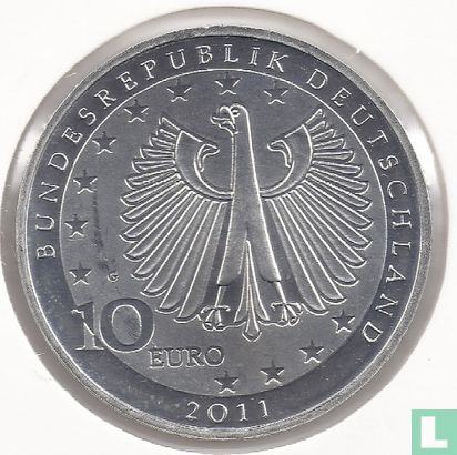 Duitsland 10 euro 2011 "200th Anniversary of the birth of Franz Liszt" - Afbeelding 1