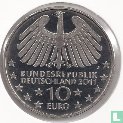 Duitsland 10 euro 2011 "100th anniversary Elbe Tunnel - Hamburg" - Afbeelding 1