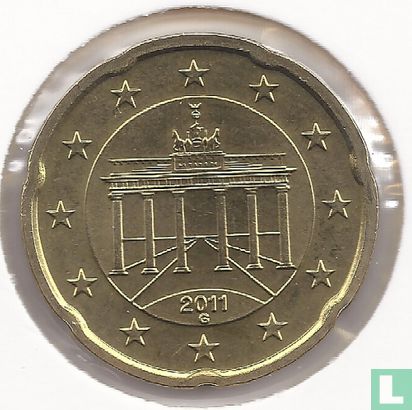 Allemagne 20 cent 2011 (G) - Image 1