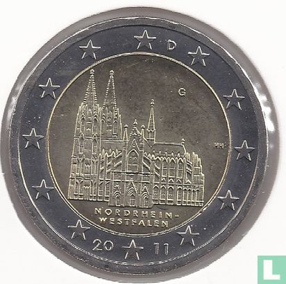 Duitsland 2 euro 2011 (G) "Nordrhein - Westfalen" - Afbeelding 1