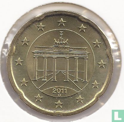 Allemagne 20 cent 2011 (D) - Image 1