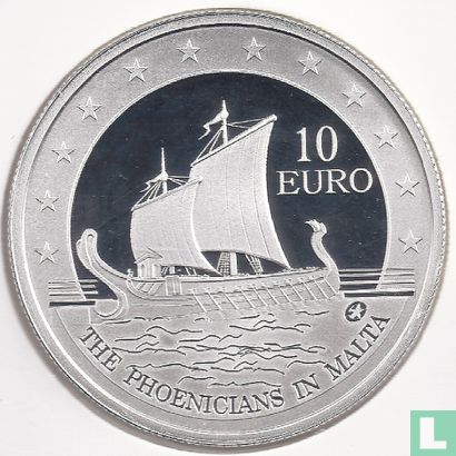 Malte 10 euro 2011 (BE) "The Phoenicians in Malta" - Image 2