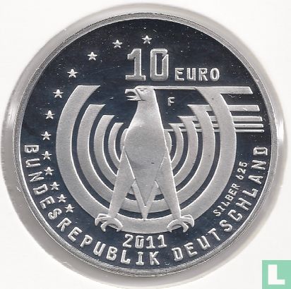 Germany 10 euro 2011 (PROOF) "125 Years of Automobile" - Image 1