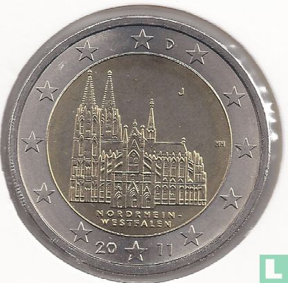 Duitsland 2 euro 2011 (J) "Nordrhein - Westfalen" - Afbeelding 1