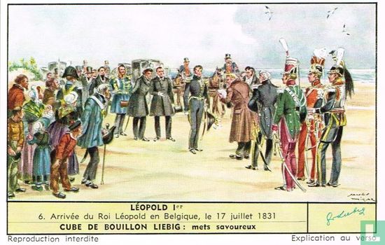 Arrivée du Roi Léopold en Belgique, le 17 juillet 1831