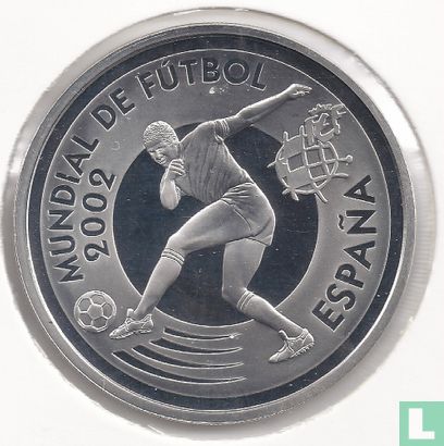 Spanje 10 euro 2002 (PROOF) "Football World Cup in Korea and Japan - Goal shooting" - Afbeelding 1