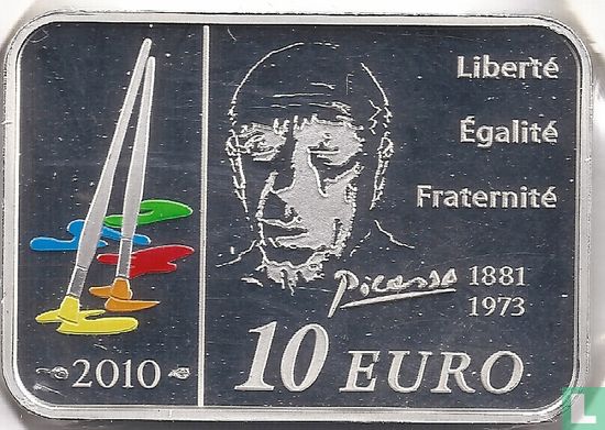 France 10 euro 2010 (PROOF) "Pablo Picasso" - Image 1