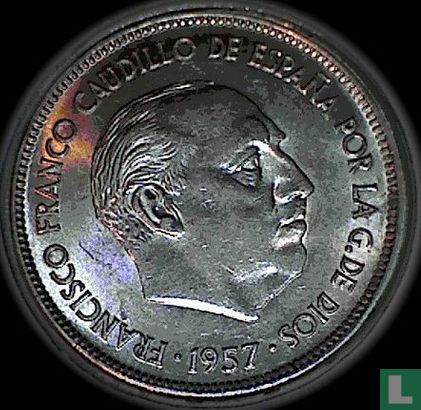 Spanje 25 pesetas 1957 (67) - Afbeelding 2