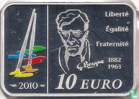 Frankrijk 10 euro 2010 (PROOF) "Georges Braque" - Afbeelding 1