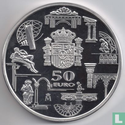 Espagne 50 euro 2003 (BE) "First anniversary of the introduction of the euro" - Image 2