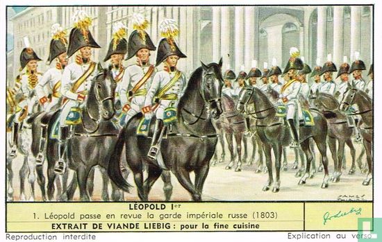 Léopold passe en revue la garde impériale russe (1803)