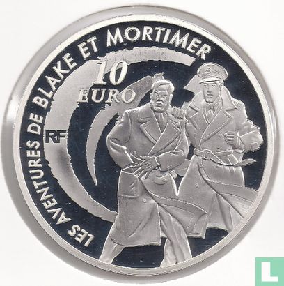 Frankrijk 10 euro 2010 (PROOF) "The adventures of Blake and Mortimer" - Afbeelding 2