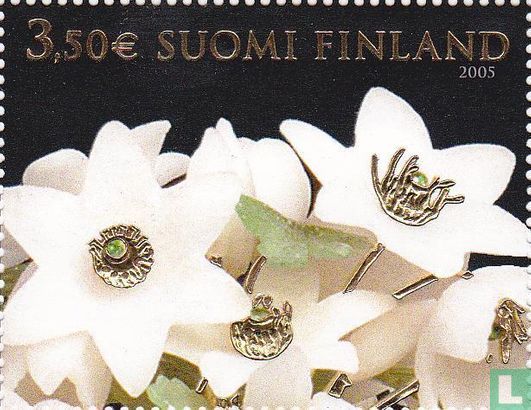 Fabergé winterei -150 ans timbres-poste finlandais