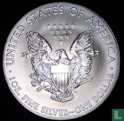 United States 1 dollar 2013 (colourless) "Silver Eagle" - Image 2