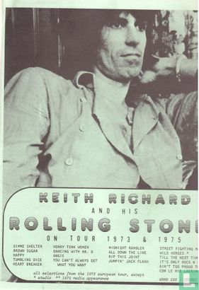 Keith Richards and his Rolling Stones on tour 1973&1975 - Afbeelding 1