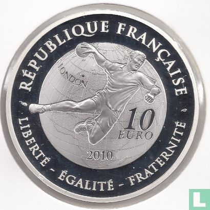 France 10 euro 2010 (PROOF) "2012 Summer Olympics in London - handball" - Image 1