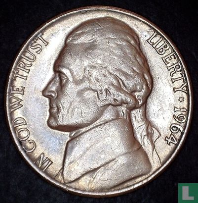 Vereinigte Staaten 5 Cent 1964 (D) - Bild 1