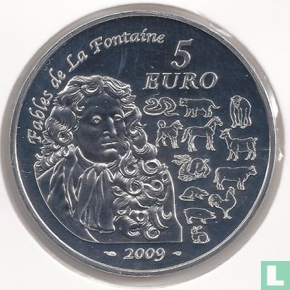 Frankrijk 5 euro 2009 "Year of the ox" - Afbeelding 2