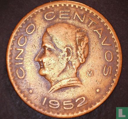 Mexico 5 centavo 1952 - Afbeelding 1
