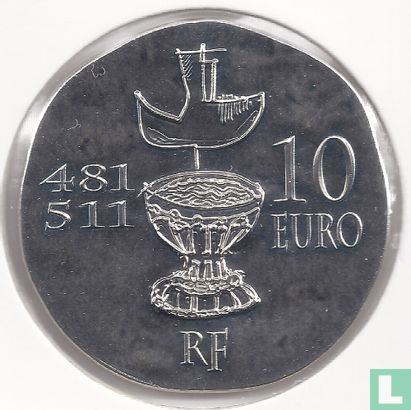 France 10 euro 2011 (PROOF) "Clovis" - Image 2
