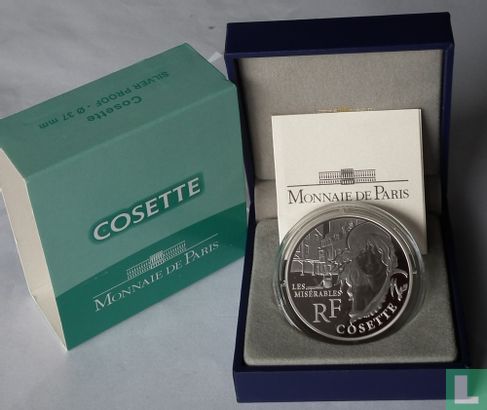 Frankrijk 10 euro 2011 (PROOF) "Heroes of the French literature - Cosette" - Afbeelding 3