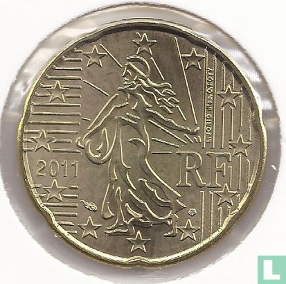Frankreich 20 Cent 2011 - Bild 1