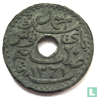 Tunesië 20 centimes 1942 (AH1361) - Afbeelding 2