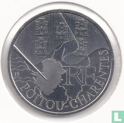 France 10 euro 2010 "Poitou-Charentes" - Image 2