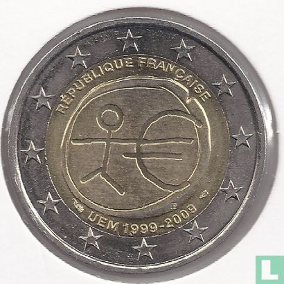 Frankrijk 2 euro 2009 "10th Anniversary of the European Monetary Union" - Afbeelding 1