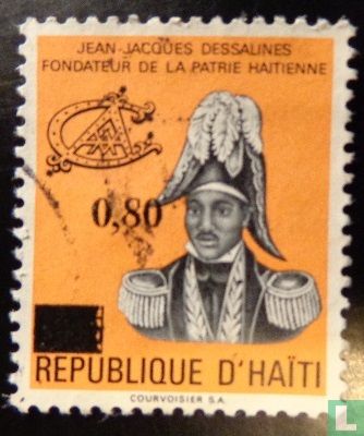 Jean-Jacques Dessalines met opdruk