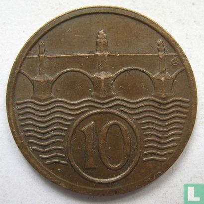 Czechoslovakia 10 haleru 1932 - Image 2