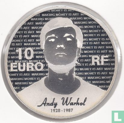Frankrijk 10 euro 2011 (PROOF) "25th anniversary of the death of Andy Warhol" - Afbeelding 2