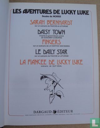Sarah Bernhardt - Daisy Town – Fingers – Le Daily Star – La fiancée de Lucky Luke - Afbeelding 2