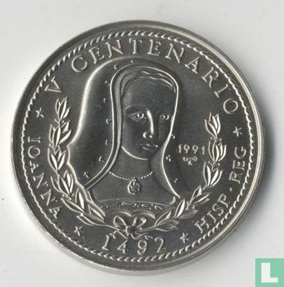 Cuba 1 peso 1991 "Queen Joanna of Spain" - Image 1