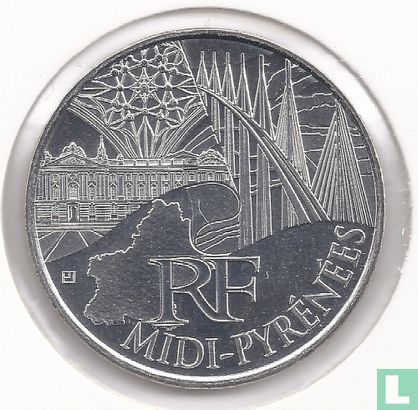 Frankrijk 10 euro 2011 "Midi-Pyrénées" - Afbeelding 2